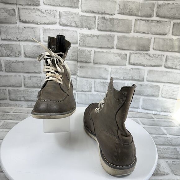 Timberland Earthkeepers Original 6-Inch Men’s Size 11 Grey Leather Lace Up Boots - Picture 4 of 11